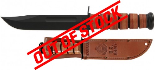 KA-BAR U.S. Army 7" Fixed Blade Knife w/Sheath